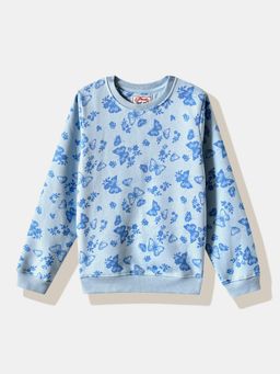 R&B - Printed Regular Girls Sweatshirt