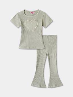 R&B - Green Regular Girls Co-Ord Set