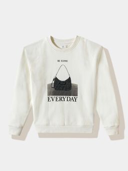 R&B - Typography Regular Girls Sweatshirt