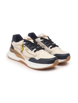 ZAYDN - Marsh Beige Navy Mens Casual Sneakers