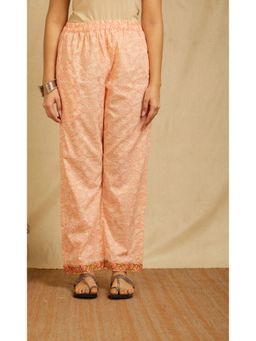 Meeta's - Aboli Peach Hand Block Cotton Pants