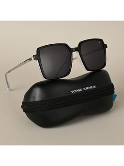 Voyage - Transparent Wayfarer Clip-On Polarized Sunglasses for Men & Women - 2183PMG4662