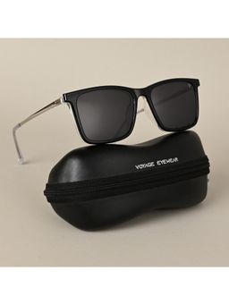 Voyage - Transparent Wayfarer Clip-On Polarized Sunglasses for Men & Women - 2185PMG4666