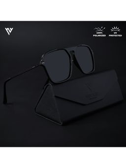 Voyage - Polarized Black Wayfarer Sunglasses for Men & Women - 3112PMG4578