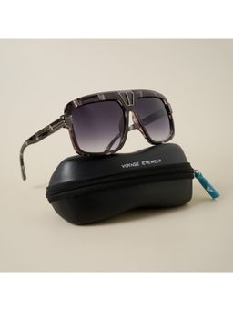 Voyage - Grey Over Size Sunglasses for Women - 3933MG4729