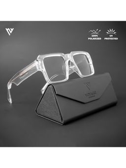 Voyage - Exclusive Transparent Polarized Wayfarer Sunglasses for Men & Women - 58972PMG4752