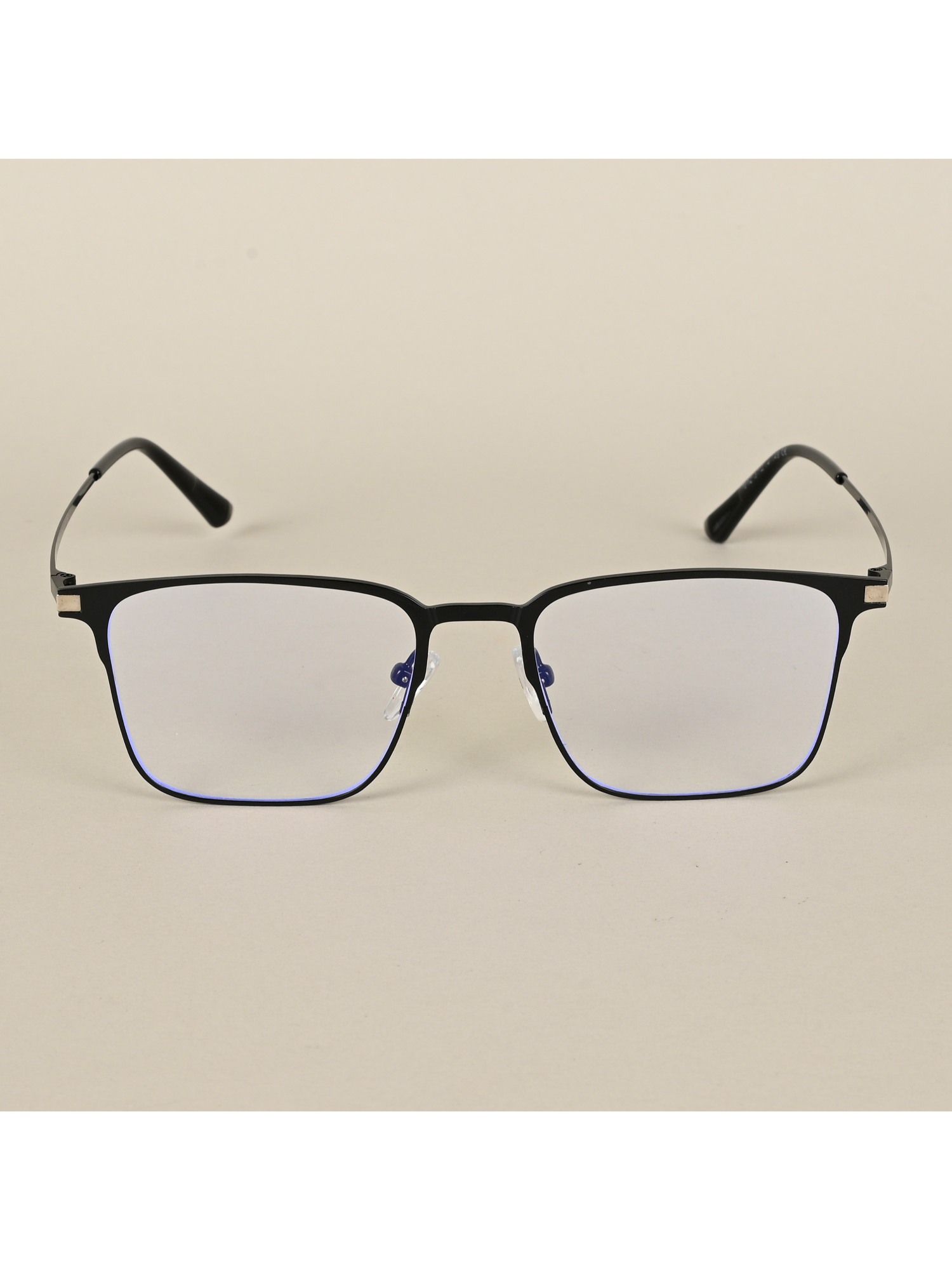 Buy Voyage Black Square Clip-On Polarized Sunglasses for Men