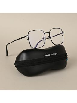 Voyage - Black Square Clip-On Polarized Sunglasses for Men & Women - 7013PMG4655