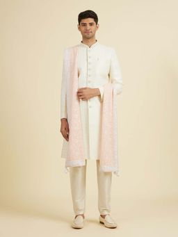 Manyavar - Pink Elegance Georgette Stole