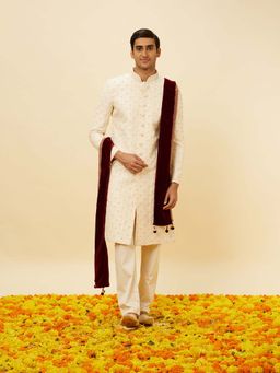 Manyavar - Classic Maroon Stole
