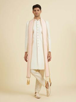 Manyavar - Peach Imbued Elegance Stole