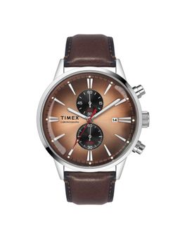 Timex - Men Brown Round Dial Analog Watch - TWEG19930