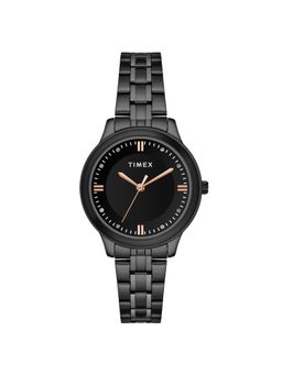 Timex - Women Black Round Analog Watch - TWEL149SMU04