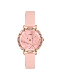 Timex - Women Pink Round Dial Analog Watch - TWEL19100