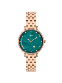 Timex - Women Green Round Dial Analog Watch - TWEL19103