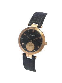 Timex - Women Black Round Dial Analog Watch - TWEL19203