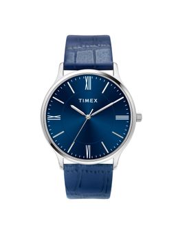 Timex - Men Blue Round Analog Watch - TWTG105SMU08