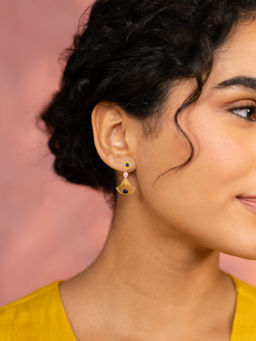 Shaya by CaratLane - Mukut Kanti Earring In Gold Plated 925 Silver