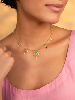 Shaya by CaratLane - Varnika Collar Necklace In Gold Plated 925 Silver