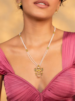 Shaya by CaratLane - Mayura Haar Necklace In Gold Plated 925 Silver