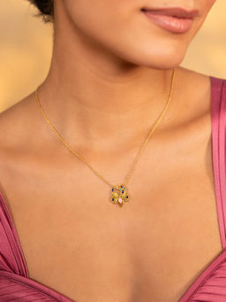 Shaya by CaratLane - Mayura Mala Necklace In Gold Plated 925 Silver