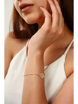 MINJI AND CO. - White Brass Gold Plated Bracelet
