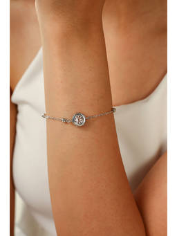 MINJI AND CO. - White Brass Silver Plated Bracelet