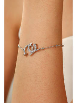 MINJI AND CO. - White Brass Silver Plated Bracelet