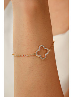 MINJI AND CO. - White Brass Gold Plated Bracelet