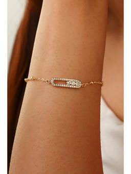 MINJI AND CO. - White Brass Gold Plated Bracelet