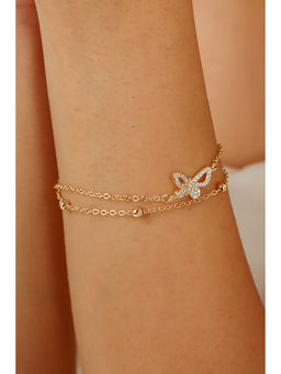MINJI AND CO. - White Brass Gold Plated Bracelet