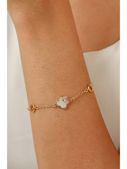 MINJI AND CO. - White Brass Gold Plated Bracelet