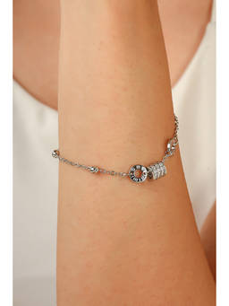 MINJI AND CO. - White Brass Silver Plated Bracelet