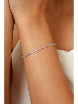 MINJI AND CO. - White Brass Silver Plated Bracelet