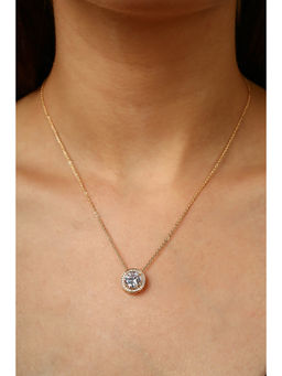 MINJI AND CO. - White Brass Gold Plated Pendant