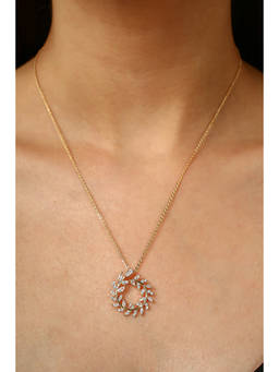 MINJI AND CO. - White Brass Gold Plated Pendant