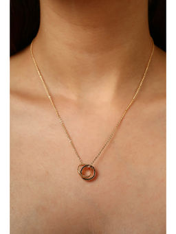 MINJI AND CO. - White Brass Gold Plated Pendant