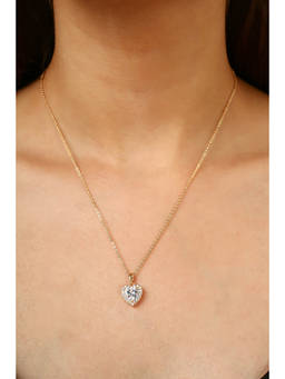 MINJI AND CO. - White Brass Gold Plated Pendant