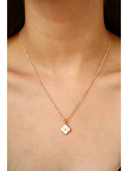 MINJI AND CO. - White Brass Gold Plated Pendant