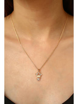 MINJI AND CO. - White Brass Gold Plated Pendant