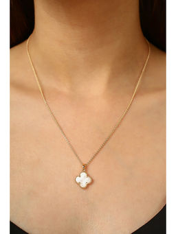 MINJI AND CO. - Pink Brass Gold Plated Pendant