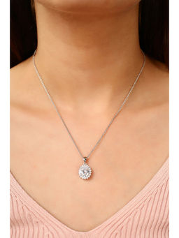 MINJI AND CO. - White Brass Silver Plated Pendant