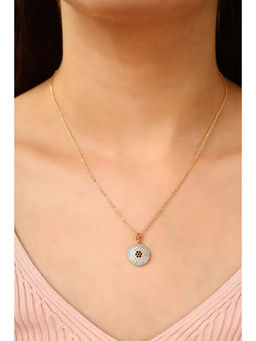 MINJI AND CO. - Multi-Color Brass Gold Plated Pendant