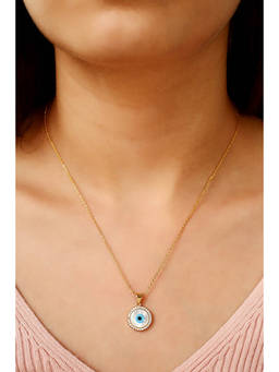 MINJI AND CO. - White Brass Gold Plated Pendant