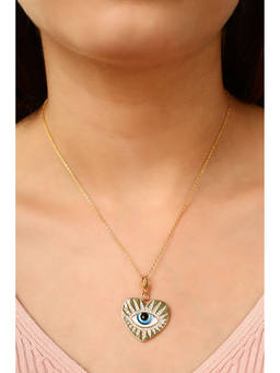 MINJI AND CO. - Multi-Color Brass Gold Plated Pendant