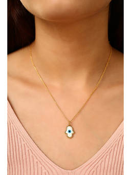 MINJI AND CO. - Multi-Color Brass Gold Plated Pendant