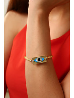 MINJI AND CO. - Multi-Color Brass Gold Plated Bracelet