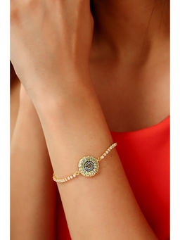 MINJI AND CO. - Multi-Color Brass Gold Plated Bracelet