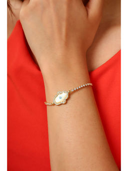 MINJI AND CO. - White Brass Gold Plated Bracelet