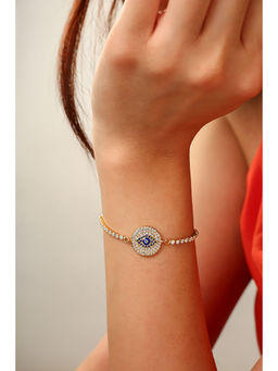MINJI AND CO. - Multi-Color Brass Gold Plated Bracelet